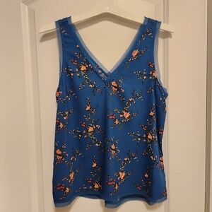 Halogen Blue Floral Blouse